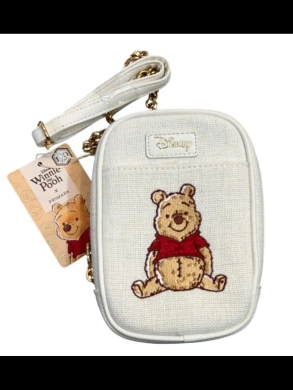 Primark Cream Crossbody Bag with Winnie the Pooh Embroidery